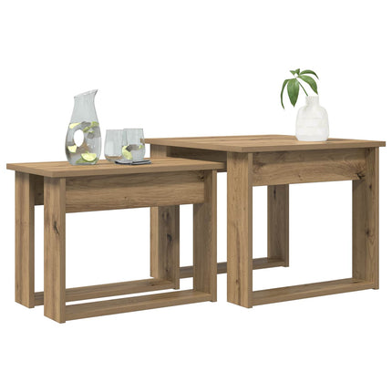 Kaffebordsset 2 pcs Artisan Ek Konstruerat trä