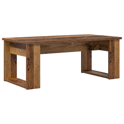 Kaffebordsset 2 st Gammalt trä 100 x 50 x 42 cm Konstruerat trä
