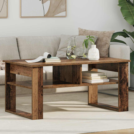 Kaffeebord Gammalt trä 96 x 54 x 44 cm Konstruerat trä