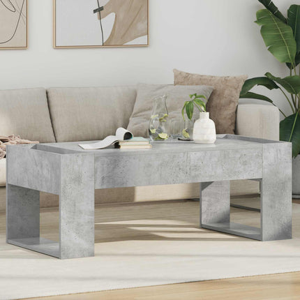 Kaffeebord Betonggrå 110 x 50 x 41 cm Konstruerat trä