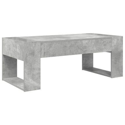 Kaffeebord Betonggrå 110 x 50 x 41 cm Konstruerat trä