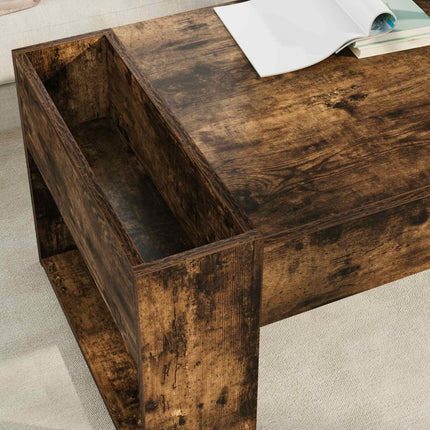 Kaffeebord Rökt ek 110 x 50 x 41 cm Konstruerat trä