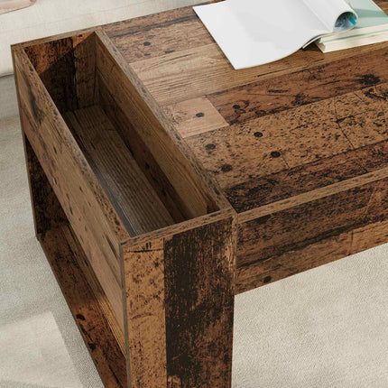 Kaffeebord Gammalt trä 110 x 50 x 41 cm Konstruerat trä