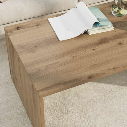 Kaffeebord Artisan Ek 95 x 50 x 34 cm Konstruerat trä