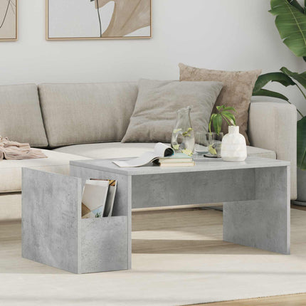Kaffeebord Betonggrå 90 x 45 x 35 cm Konstruerat trä
