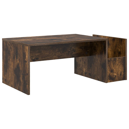 Kaffeebord Rökt ek 90 x 45 x 35 cm Konstruerat trä