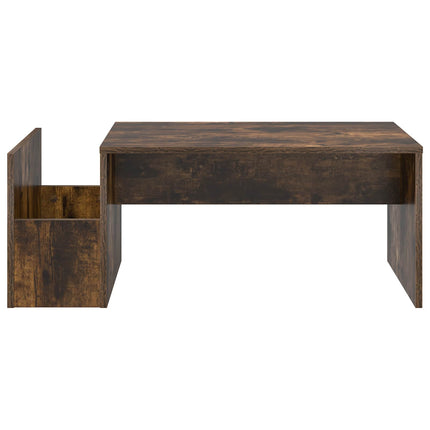 Kaffeebord Rökt ek 90 x 45 x 35 cm Konstruerat trä