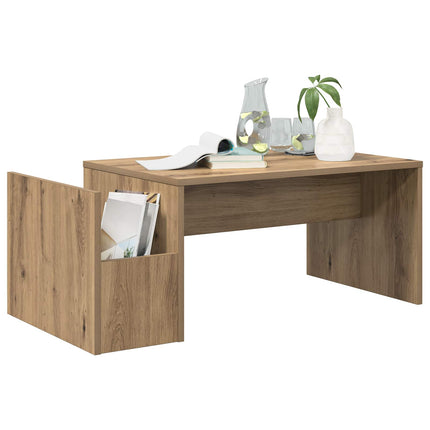 Kaffeebord Artisan Ek 90 x 45 x 35 cm Konstruerat trä