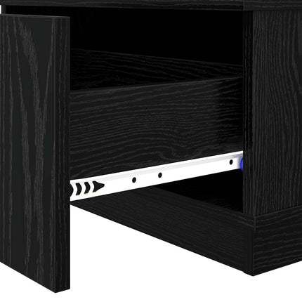 Kaffeebord Svart Ek 95 x 55 x 31 cm Konstruerat trä