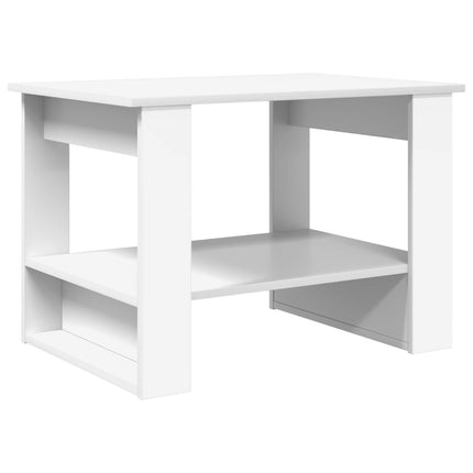 Kaffeebord Vit 72 x 50 x 50 cm Konstruerat trä