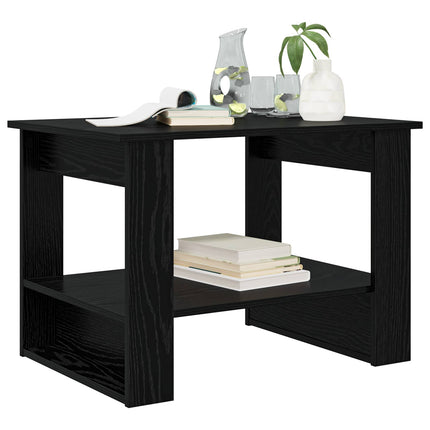 Kaffeebord Svart Ek 72 x 50 x 50 cm Konstruerat trä