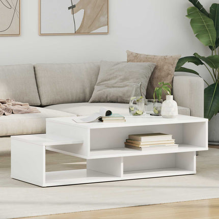 Kaffeebord Vit 105 x 50 x 32,5 cm Konstruerat trä