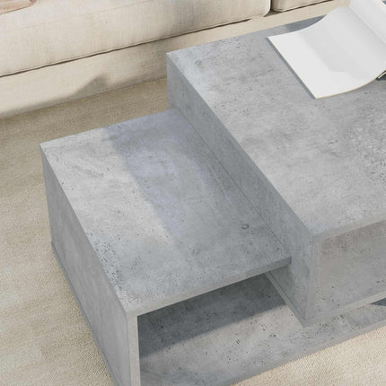 Kaffeebord Betonggrå 105 x 50 x 32,5 cm Konstruerat trä