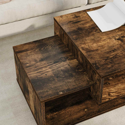 Kaffeebord Rökt ek 105 x 50 x 32,5 cm Konstruerat trä