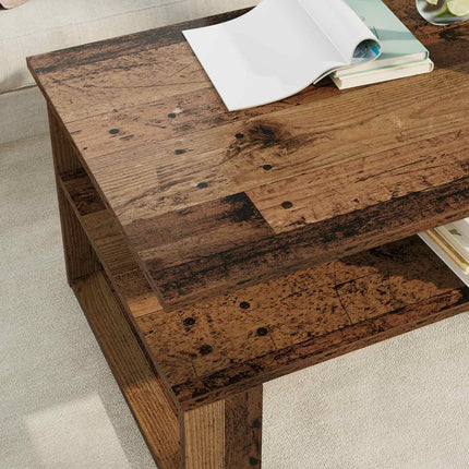 Kaffeebord Gammalt trä 90 x 50 x 40 cm Konstruerat trä