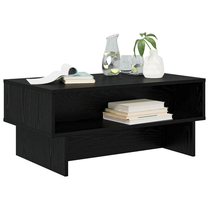 Kaffeebord Svart Ek 80 x 46 x 35 cm Konstruerat trä