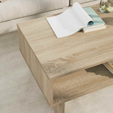 Kaffeebord Sonoma-ek 80 x 46 x 35 cm Konstruerat trä