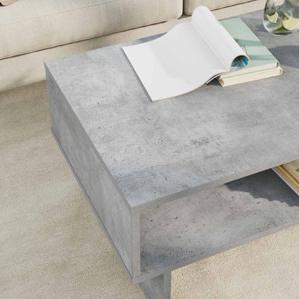 Kaffeebord Betonggrå 80 x 46 x 35 cm Konstruerat trä