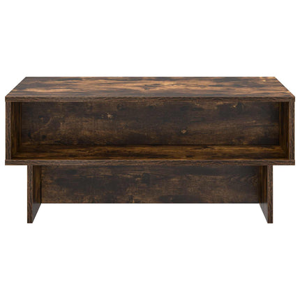 Kaffeebord Rökt ek 80 x 46 x 35 cm Konstruerat trä