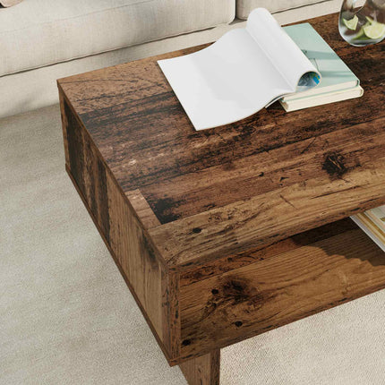 Kaffeebord Gammalt trä 80 x 46 x 35 cm Konstruerat trä