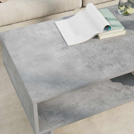 Kaffeebord Betonggrå 100 x 46 x 35 cm Konstruerat trä
