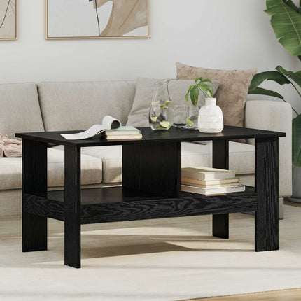 Kaffeebord Svart Ek 90 x 50 x 45 cm Konstruerat trä