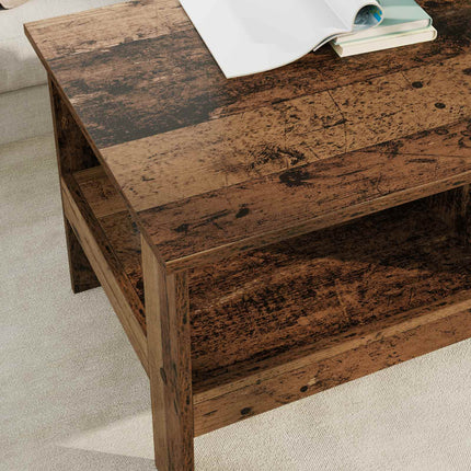 Kaffeebord Gammalt trä 90 x 50 x 45 cm Konstruerat trä