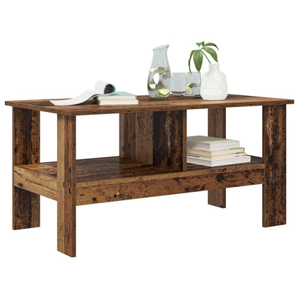 Kaffeebord Gammalt trä 90 x 50 x 45 cm Konstruerat trä