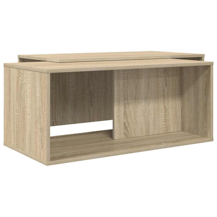 Kaffebordsset 2 st Sonoma-ek 90 x 48 x 40 cm Konstruerat trä