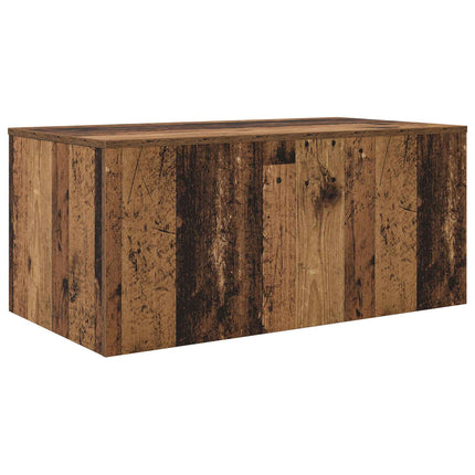 Kaffebordsset 2 st Gammalt trä 90 x 48 x 40 cm Konstruerat trä
