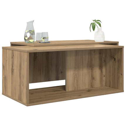 Kaffebordsset 2 st Artisan Ek 90 x 48 x 40 cm Konstruerat trä