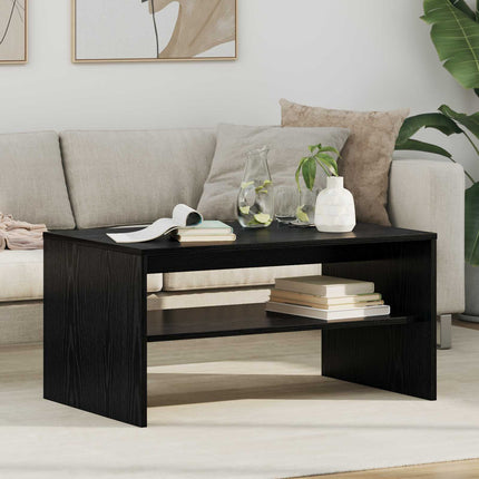 Kaffeebord Svart Ek 80 x 50 x 40 cm Konstruerat trä