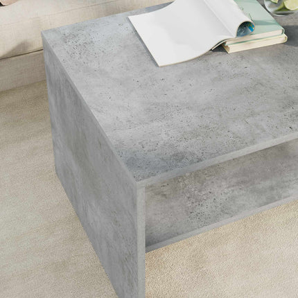 Kaffeebord Betonggrå 80 x 50 x 40 cm Konstruerat trä