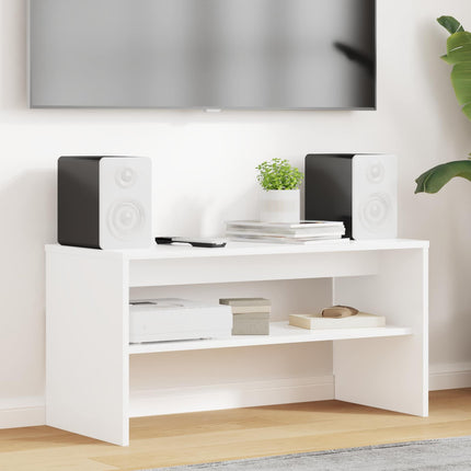 TV-skåp 80 x 35 x 40 cm Vit Konstruerat trä
