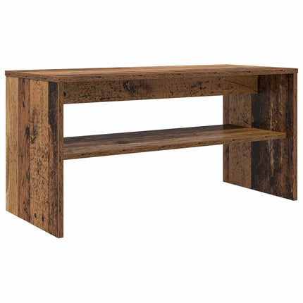 TV-skåp 80 x 35 x 40 cm Gammalt trä Konstruerat trä