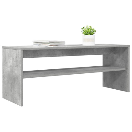 TV-skåp Betonggrå 100 x 35 x 40 cm Konstruerat trä