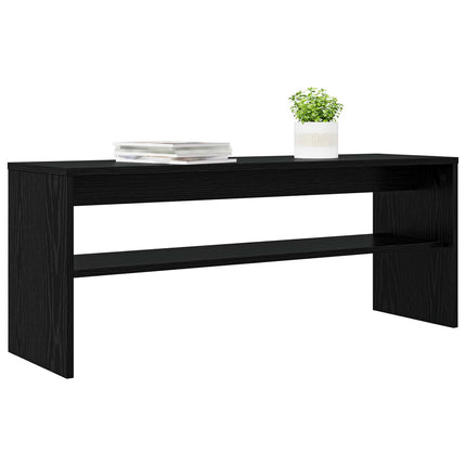 TV-skåp Svart Ek 100 x 30 x 40 cm Konstruerat trä