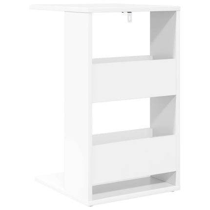 Sidobord Vit 40 x 35 x 60,5 cm Konstruerat trä