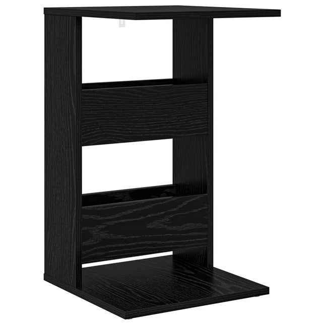 Sidobord Svart Ek 40 x 35 x 60,5 cm Konstruerat trä