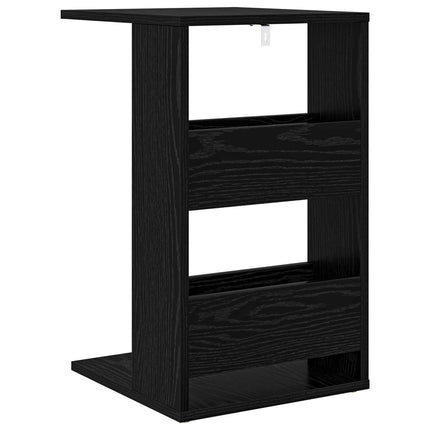 Sidobord Svart Ek 40 x 35 x 60,5 cm Konstruerat trä