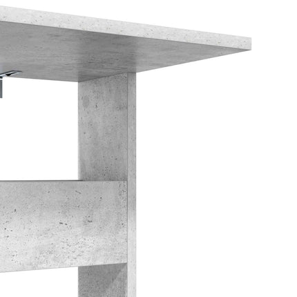Sidobord Betonggrå 40 x 35 x 60,5 cm Konstruerat trä
