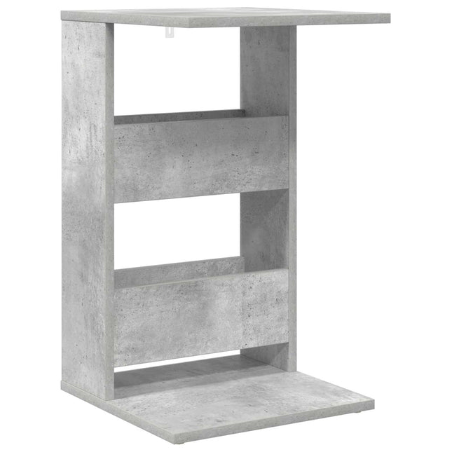 Sidobord Betonggrå 40 x 35 x 60,5 cm Konstruerat trä