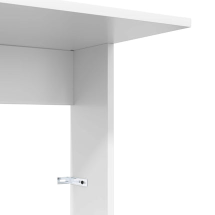 Sidobord Vit 40 x 38 x 62,5 cm Konstruerat trä