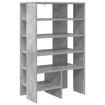 Skoskåp 2 st 62 x 35 x 100 cm Konstruerat trä Betonggrå
