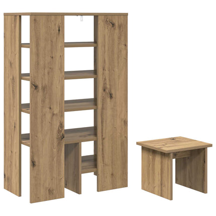 Skoskåp med hylla med lagring 2 pcs Artisan Ek Konstruerat trä