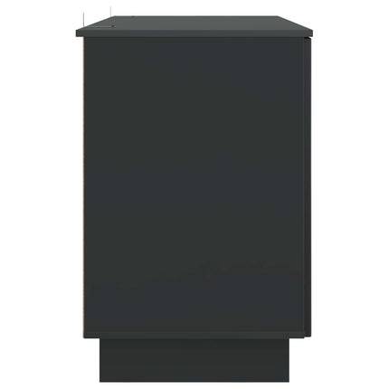 Skrivbord Svart Konstruerat trä 142,5 x 50 x 75 cm