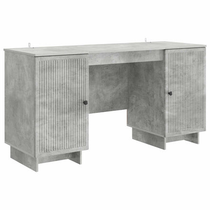 Skrivbord Betonggrå Konstruerat trä 142,5 x 50 x 75 cm