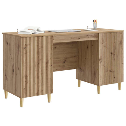 Skrivbord Artisan-ek 142,5 x 50 x 75 cm Konstruerat trä