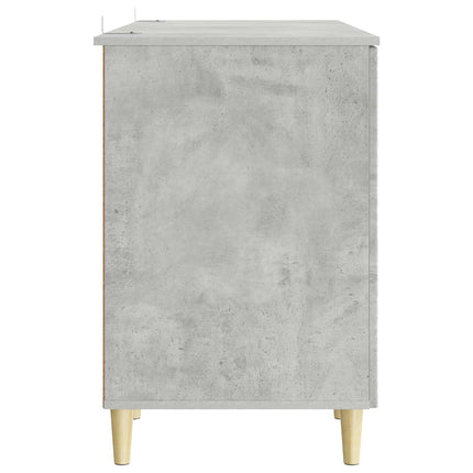 Skrivbord Betonggrå Konstruerat trä 142,5 x 50 x 75 cm