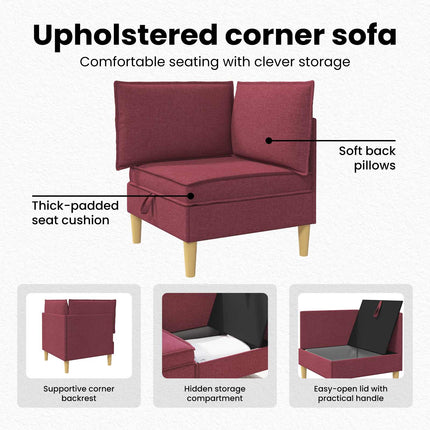 Soffa med förvaring Tyg